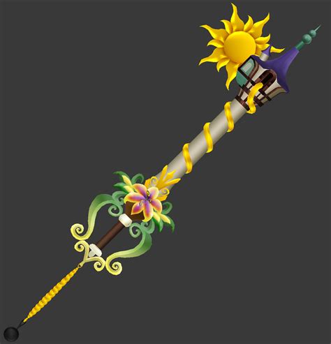 3d Preview Ever After Kh3 Tangled Keyblade By Makaihana975 On