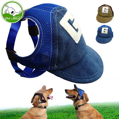 Breathable Dog Hats For Pets Cute Summer Baseball Sun Cap With Ear