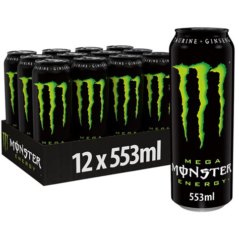 MONSTER ENERGY DRINK CANS RESEALABLE 553ml £1.49 (12 PACK)