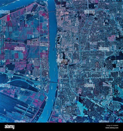 Baton Rouge Louisiana Satellite Image Stock Photo Alamy