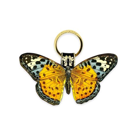 Leather Butterfly Key Ring Butterfly Keychain Butterflies Etsy