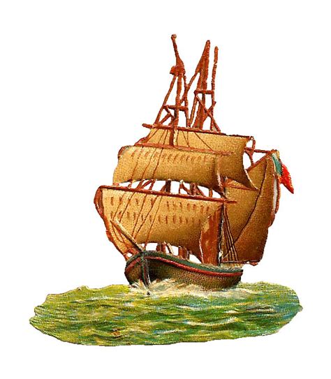Antique Images Free Ship Graphic Antique Clip Art Of Sailing Ship