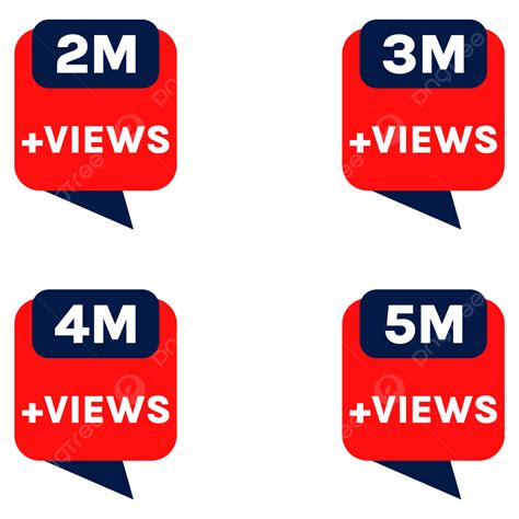 Transparent Million Views Celebration Youtube Thumbnail 2m Views 3m