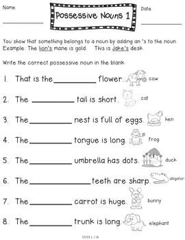 This pack also features a possessive noun flip book. Possessive Nouns Games 1St Grade : Possessive Nouns ...