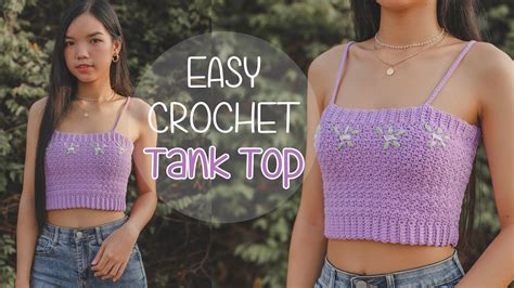 Easy Crochet Tank Top Tutorial Crochet Crop Top For Beginners