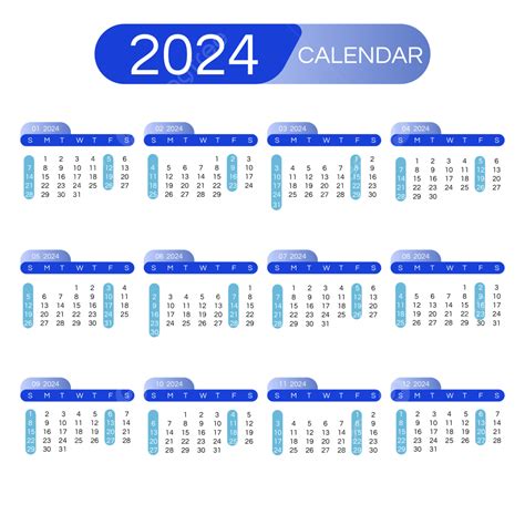 Simple Blue Calendar Desk Calendar Vector Calendar Simple