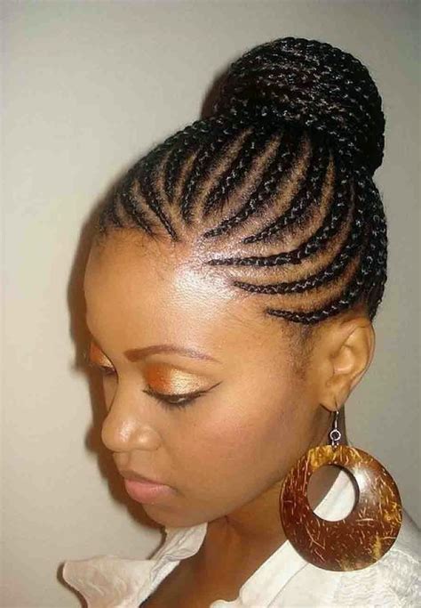 2021 Latest Cornrow Updo Hairstyles For Black Women