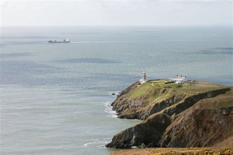 霍斯 悬崖 爱尔兰共和国 前面 都柏林 爱尔兰都柏林 灯塔楼 垂直画幅 水 无人摄影素材 汇图网