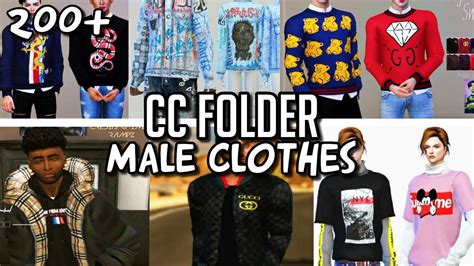 Sims 4 Urban Male Clothes Cc Folder 200 Items Spicy 🤩🤍