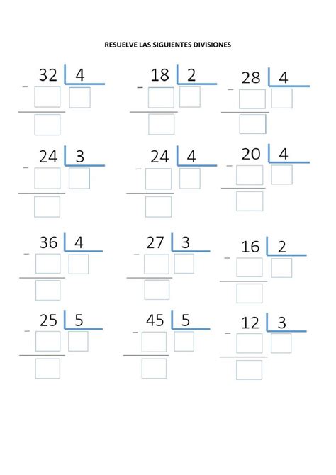 Ejercicio Online De Divisiones Para 3º In 2023 Math Exercises Math