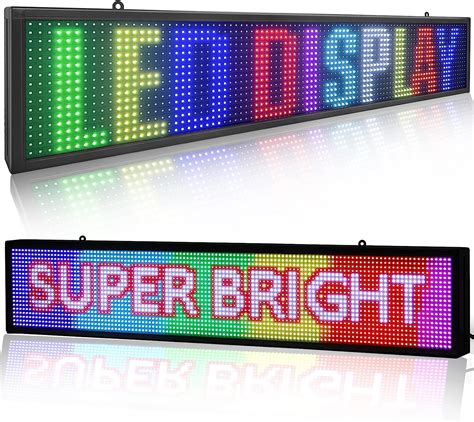 Buy P10 Indoor Led Scrolling Sign 40 X 8 Full Color Wifi Led Sign