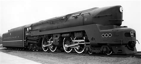 Pennsylvania Railroad 4 4 4 4 T1 Locomotive Old Machine Press