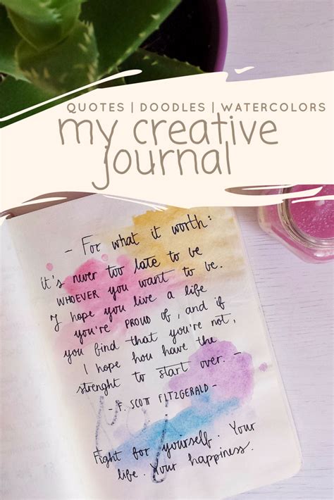My Creative Journal Flip Through Creative Journal Doodle Quotes Journal