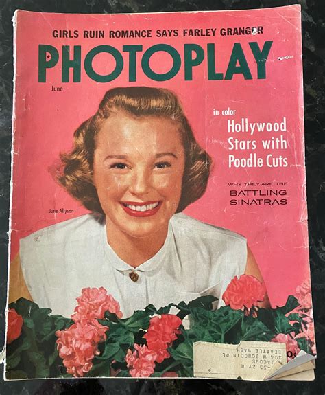 Photoplay Vintage Magazine June 1952 June Allyson Cover Etsy Canada