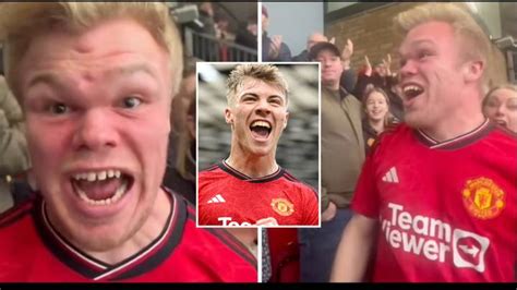 Sean Millis Went Wild In First Old Trafford Visit After Rasmus Hojlund Netted Opener Vs West Ham