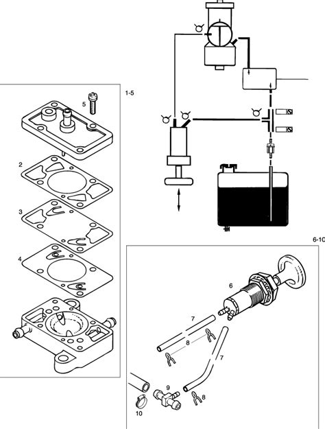 Rotax 503 Ul Engine Single Carburetor Fuel Pump And Primer Parts