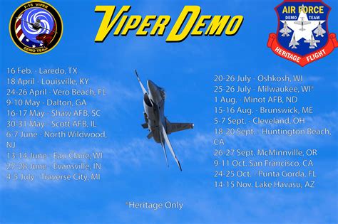 F 16 Viper Demo Team