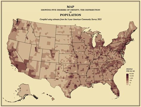 Us Population Density Map By County
