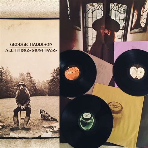 george harrison “all things must pass” triple vinyl — i found a used copy in passable