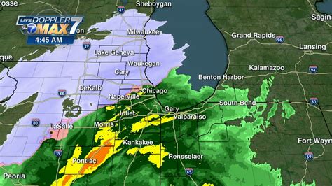 Live Radar Chicago Weather Snow To Continue In Northern