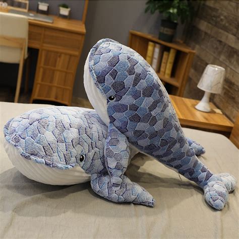 Giant Stuffed Animals Blue Whale Plush Toy Goods Shopi