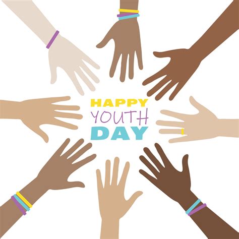 Vector Illustration Background Of International Youth Day Poster