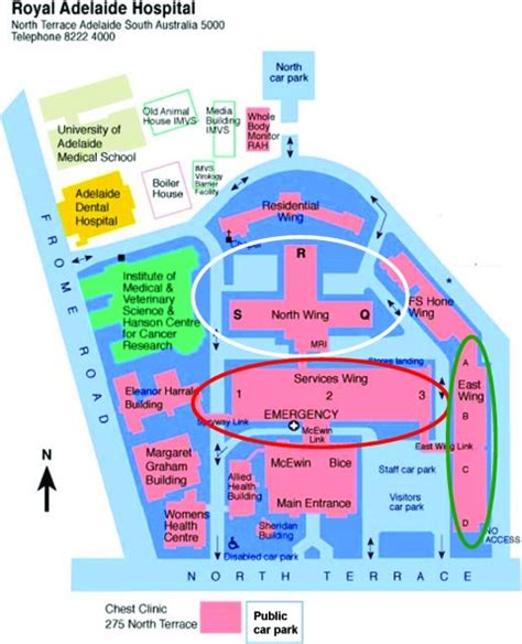 royal adelaide hospital parking map