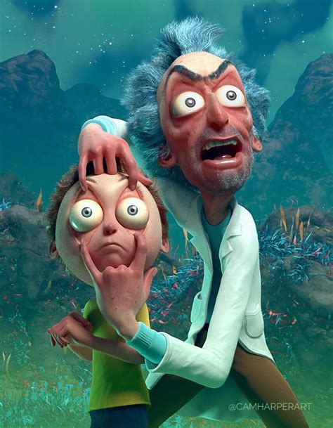 Spent A Week On This Rick And Morty Fan Art 😁 Sculpted In