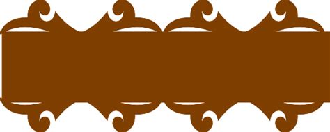 Brown Banner Clip Art At Vector Clip Art Online Royalty