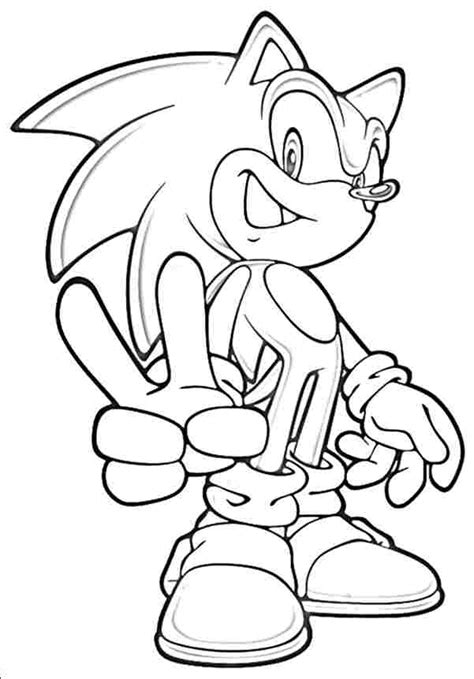 Free Printable Sonic The Hedgehog Coloring Pages