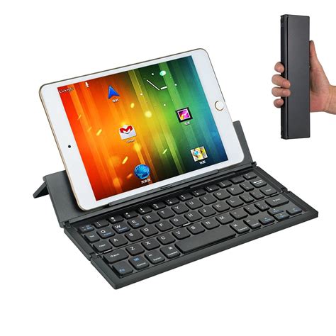 Wireless Bluetooth Keyboard For Tablets Foldable Folding Keyboard For