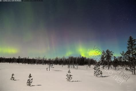 Kuva Revontulet Revontulet Reposet Aurora Borealis Revontuli