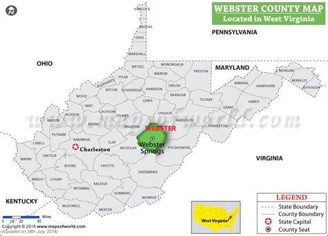 Webster County Map West Virginia