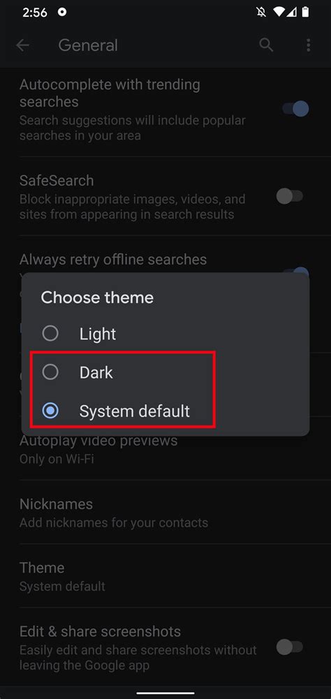 Click on that popup to turn on the dark mode. Here's how to turn on Google dark mode in select apps ...