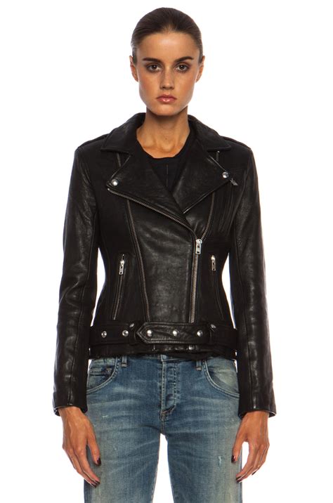 Iro Jamie Leather Jacket In Black Lyst