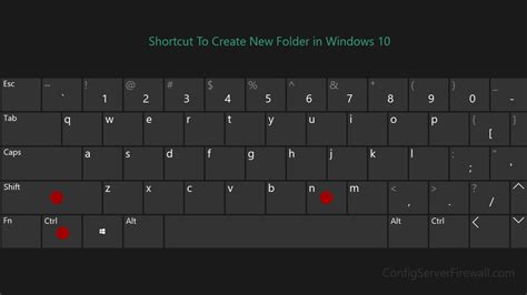 Shortcut To Create New Folder In Windows 10