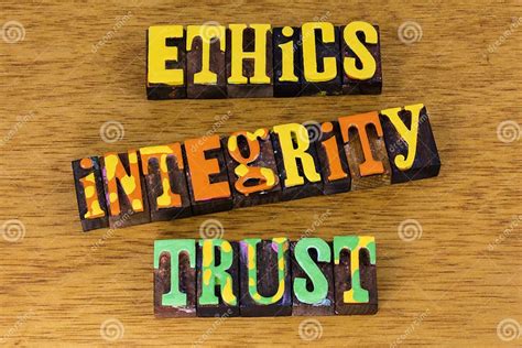 Ethics Integrity Trust Honesty Moral Value Social Responsibility Code