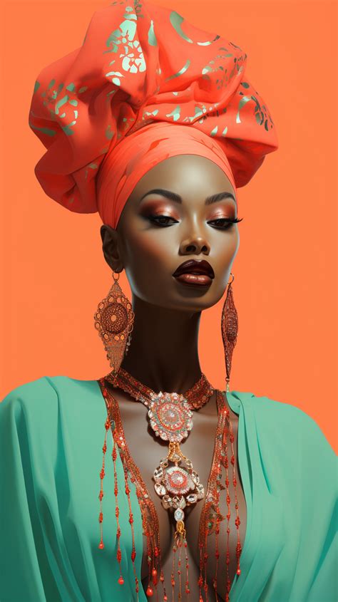 African Woman With Turban