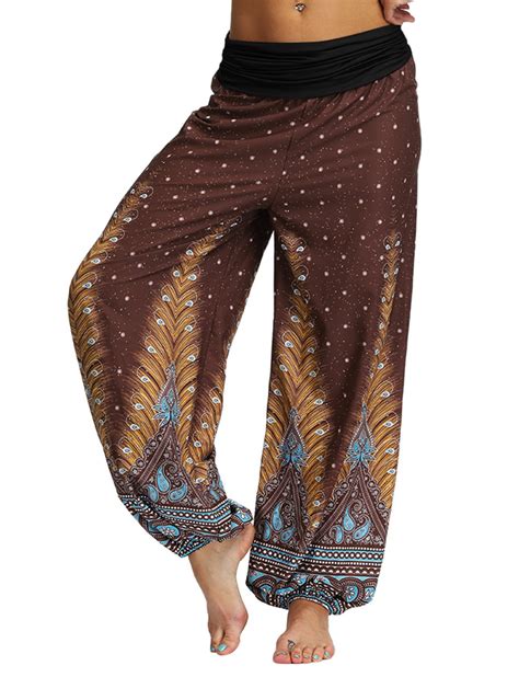 Top She Harem Pants Women S Hippie Bohemian Yoga Pants Loose Yoga Travel Lounge Pants