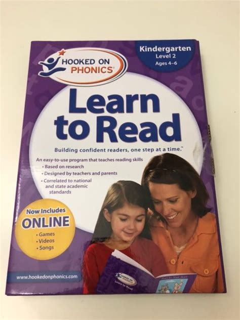 Hooked On Phonics Learn To Read Kindergarten Level 2 With Workbook