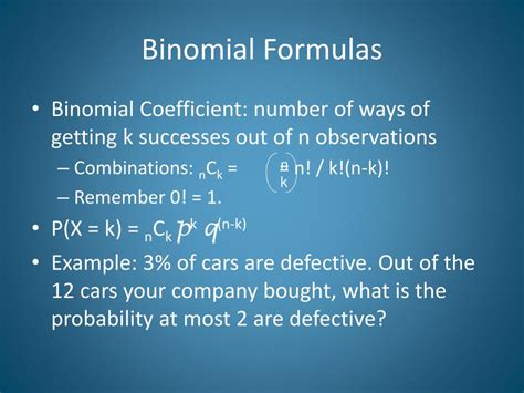 Ppt The Binomial Distributions Powerpoint Presentation Free Download