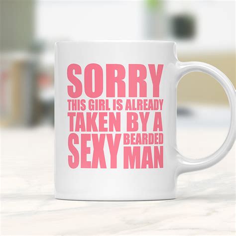 Taken By A Sexy Bearded Man Beard Mug Beard T Funny Etsy