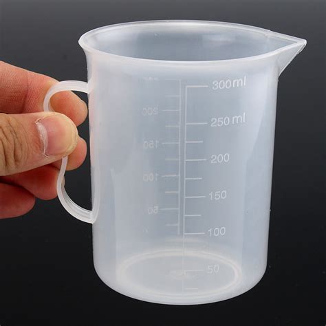250ml Plastic Measuring Cup Clear Double Graduated Cylindrical