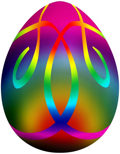 Easter Eggs Clipart Purple Striped Easter Egg Vector Clipart Image
