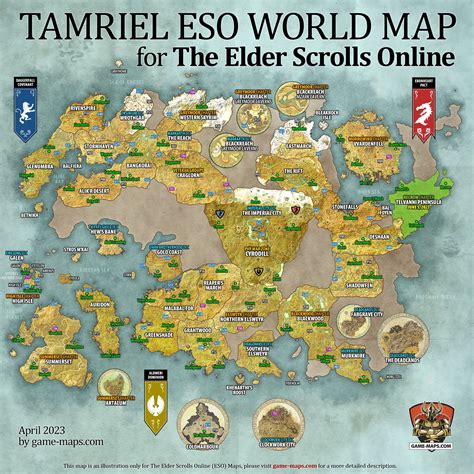 ESO Maps The Elder Scrolls Online Walkthrough Guide