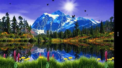 49 Mountain Lake Desktop Wallpaper On Wallpapersafari