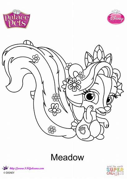 Coloring Palace Pets Pages Meadow Printable Drawing