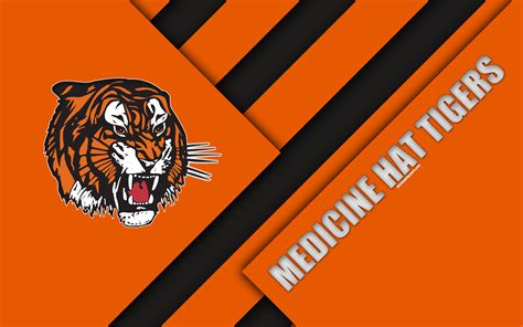 Download Wallpapers Medicine Hat Tigers Whl 4k Canadian Hockey Club