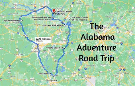 Alabama Tourist Attractions Map