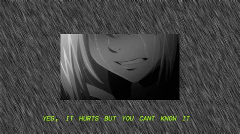 Download Sad Depressing Anime Crying Girl Painful Quote Wallpaper